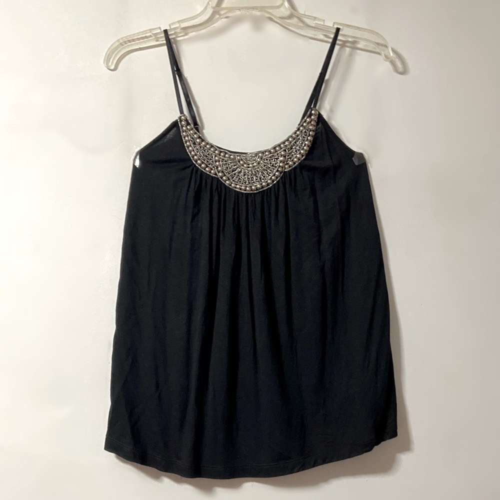 Candie’s | Black Top with Silver Embellishment *Brand New